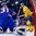 BUFFALO, NEW YORK - JANUARY 4: Sweden's Elias Pettersson #14 scores the game's opening goal in the second period against USA's Joseph Woll #31 during the semi-final round of the 2018 IIHF World Junior Championship. (Photo by Andrea Cardin/HHOF-IIHF Images)

